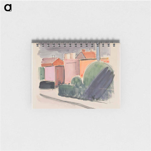 Road with houses - Wilhelm Lundström Memo.