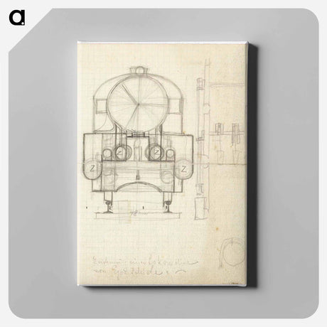 アートパネル-Locomotive From The Front
 - ウィーン博物館 Canvas.