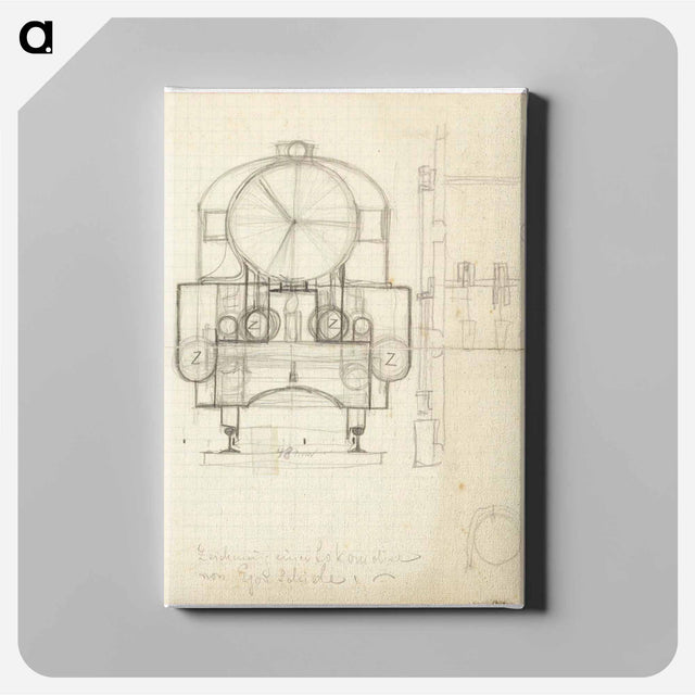 アートパネル-Locomotive From The Front
 - ウィーン博物館 Canvas.
