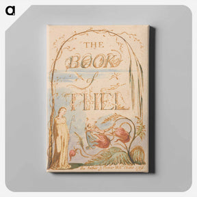 アートパネル-The Book of Thel, Plate 2, Title Page - ウィリアム ブレイク Canvas.