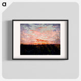 Sunrise or Sunset, study for book, Concealing Coloration in the Animal Kingdom - アボット ハンダーソン セイヤー Poster.