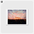 アートポストカード-Sunrise or Sunset, study for book, Concealing Coloration in the Animal Kingdom - アボット ハンダーソン セイヤー Postcard.