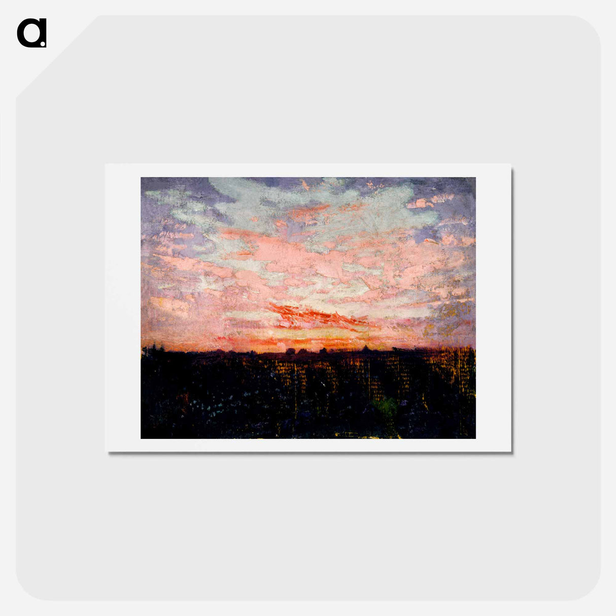 Sunrise or Sunset, study for book, Concealing Coloration in the Animal Kingdom - アボット ハンダーソン セイヤー Postcard.