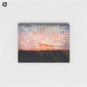 アートメモ帳-Sunrise or Sunset, study for book, Concealing Coloration in the Animal Kingdom - アボット ハンダーソン セイヤー Memo.