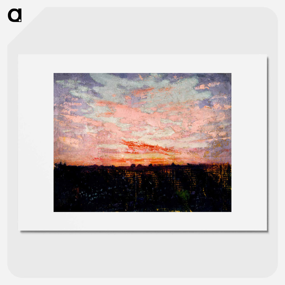 Sunrise or Sunset, study for book, Concealing Coloration in the Animal Kingdom - アボット ハンダーソン セイヤー Poster.