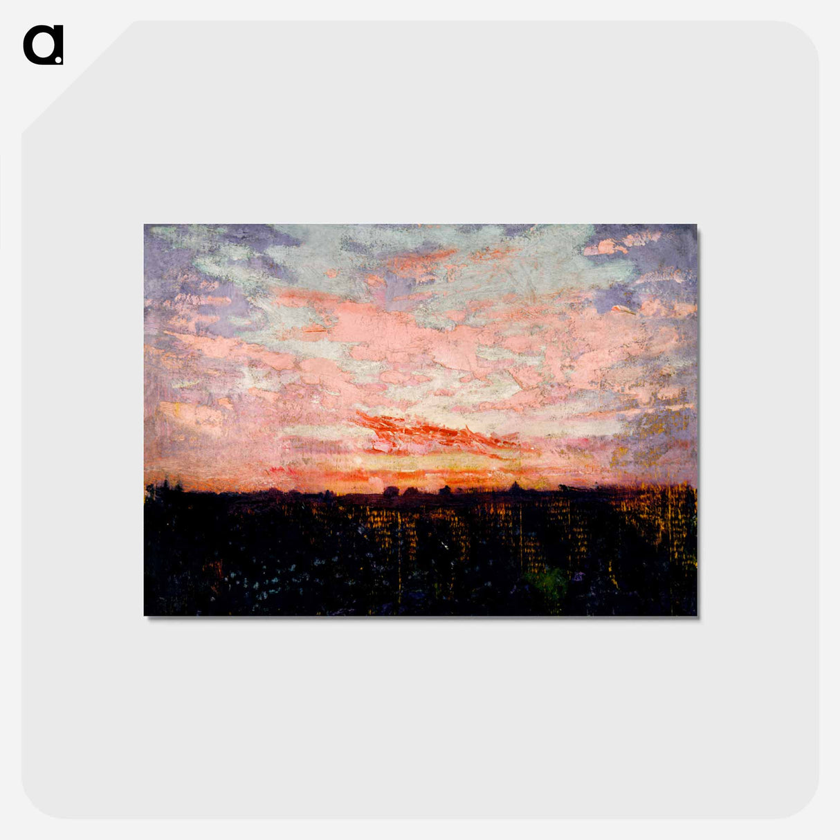 アートポストカード-Sunrise or Sunset, study for book, Concealing Coloration in the Animal Kingdom - アボット ハンダーソン セイヤー Postcard.