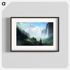 アートポスター-Staubbach Falls, Near Lauterbrunnen, Switzerland - アルバート ビアスタット Poster.