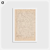 アートポストカード-(unknown)part of a sketchbook - アルバート エーデルフェルト Postcard.