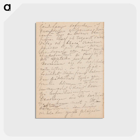 アートポストカード-(unknown)part of a sketchbook - アルバート エーデルフェルト Postcard.