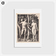 アートポストカード-Adam and Eve - アルブレヒト デューラー Postcard.