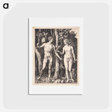アートポストカード-Adam and Eve - アルブレヒト デューラー Postcard.