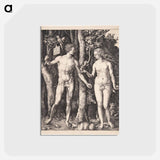 アートポストカード-Adam and Eve - アルブレヒト デューラー Postcard.