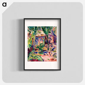 アートポスター-Landscape with House - アルフレッド ヘンリー マウラー Poster.