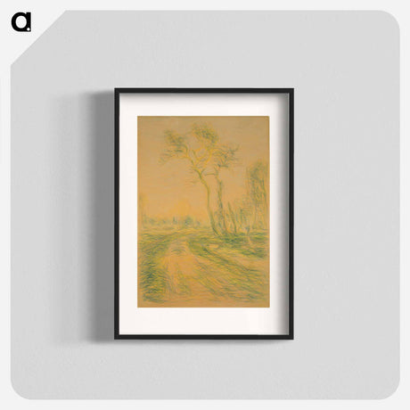 アートポスター-Landscape with Trees - アルフレッド シスレー Poster.