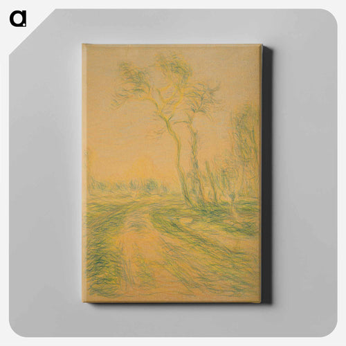 Landscape with Trees - アルフレッド シスレー Canvas.