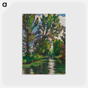 アートポストカード-River landscape - アルフレッド ウィリアム フィンチ Postcard.