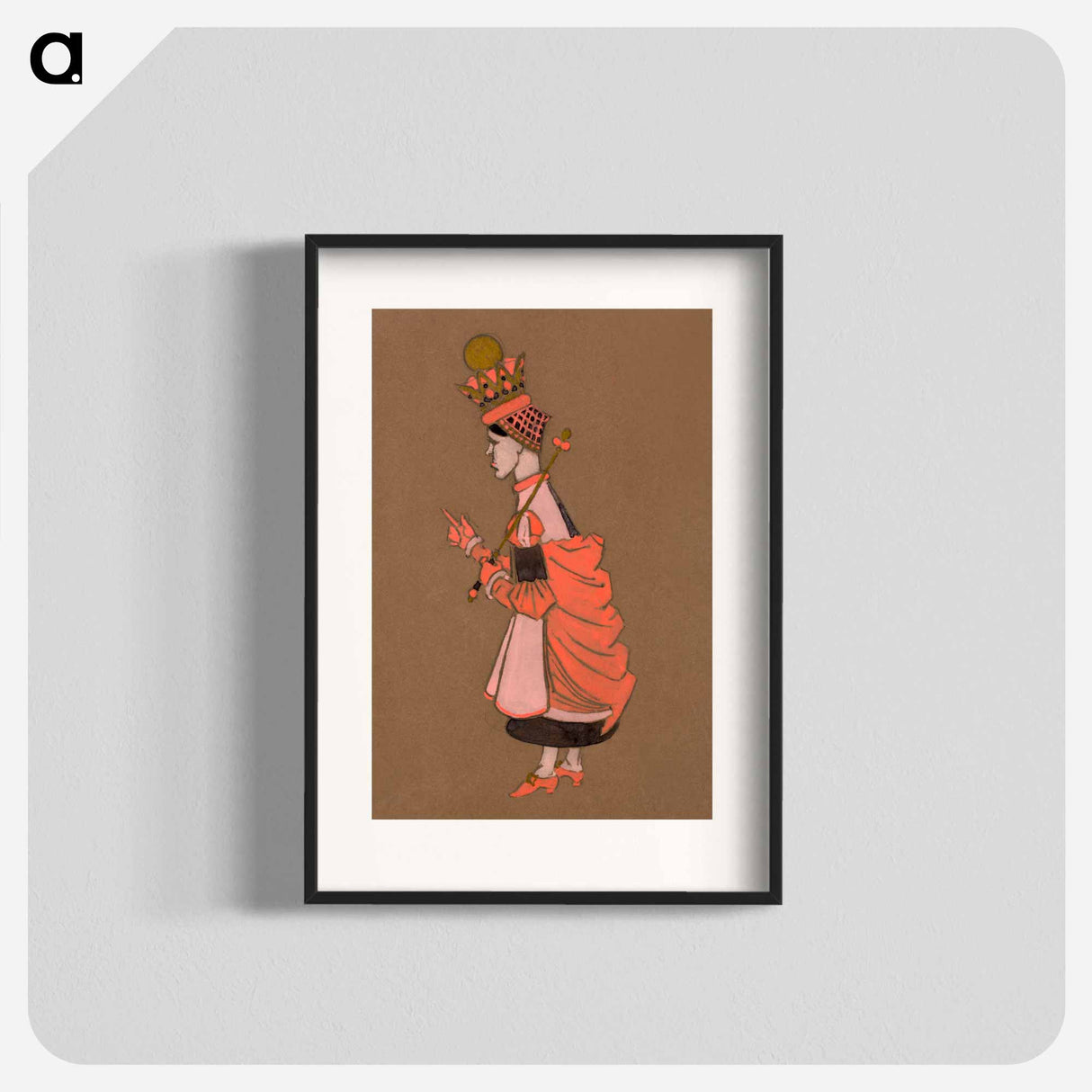 Red Queen Costume Design for Alice in Wonderland - Alice in Wonderland Poster.
