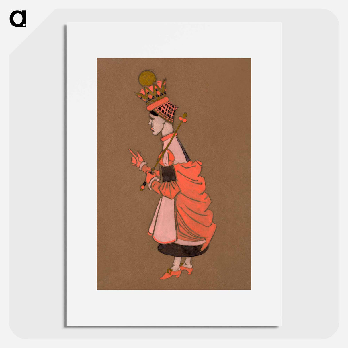 Red Queen Costume Design for Alice in Wonderland - Alice in Wonderland Poster.
