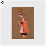 アートポストカード-Red Queen Costume Design for Alice in Wonderland - 不思議の国のアリス Postcard.