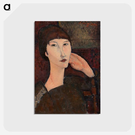 アートポストカード-Adrienne - アメデオ モディリアーニ Postcard.