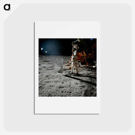 アートポストカード-Apollo 11 Extravehicular Activity - アポロ月面着陸 Postcard.