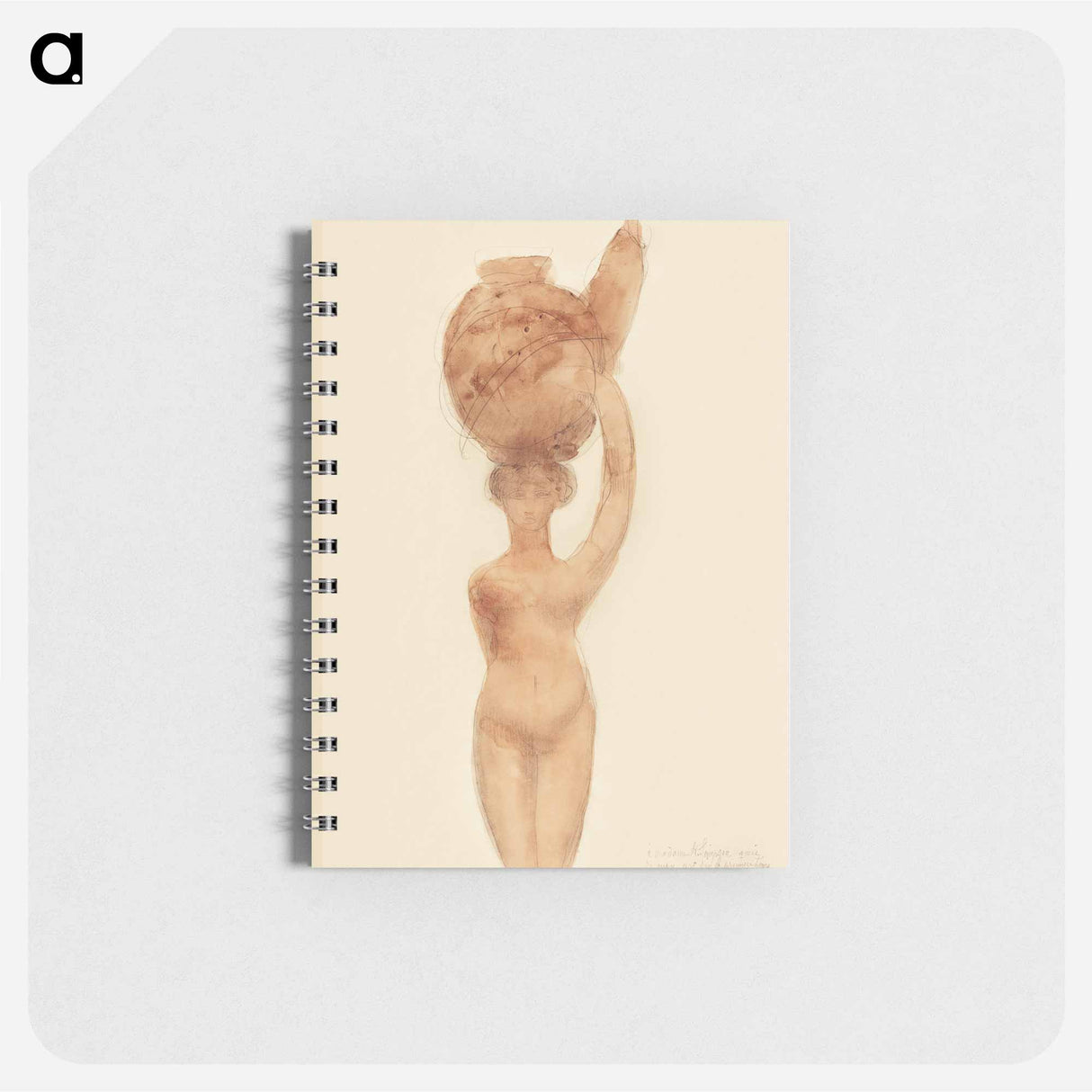 Nude Woman Carrying Vase on Head - オーギュスト ロダン Memo.