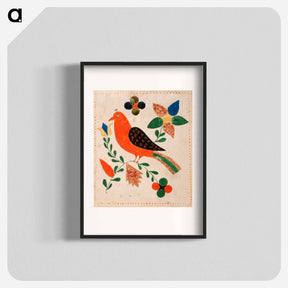 アートポスター-Bird on Flowering Twig
 - バーンズ・コレクション Poster.