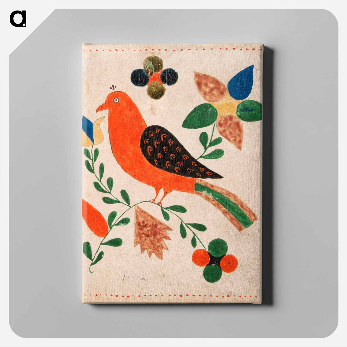 アートパネル-Bird on Flowering Twig
 - バーンズ・コレクション Canvas.