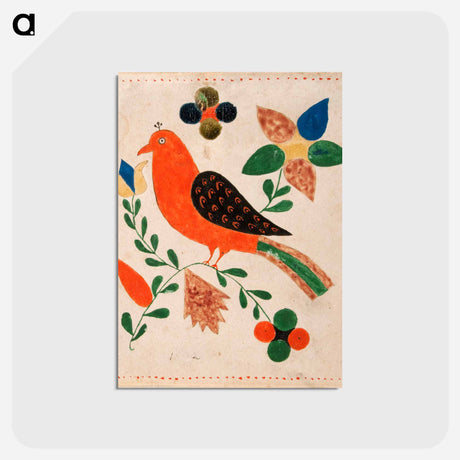 アートポストカード-Bird on Flowering Twig
 - バーンズ・コレクション Postcard.