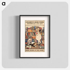 アートポスター-More Books in the Home!
 - ボストン公共図書館 Poster.