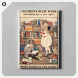 アートパネル-More Books in the Home!
 - ボストン公共図書館 Canvas.
