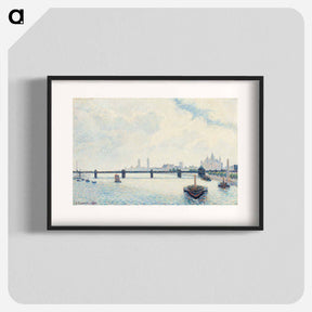 アートポスター-Charing Cross Bridge, London - カミーユ ピサロ Poster.