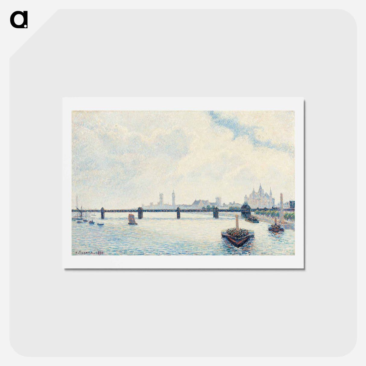 Charing Cross Bridge, London - カミーユ ピサロ Postcard.