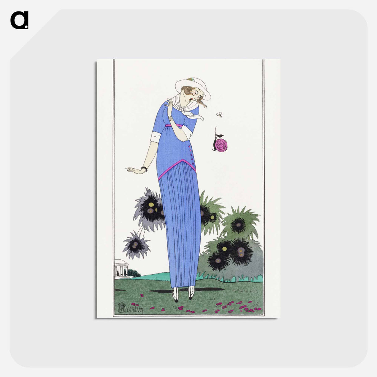 アートポストカード-Petite Robe de Jardin
 - シャルル マルタン Postcard.