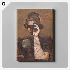 アートパネル-Lady with Opera Glasses
 - シプリアン マジェルニク Canvas.