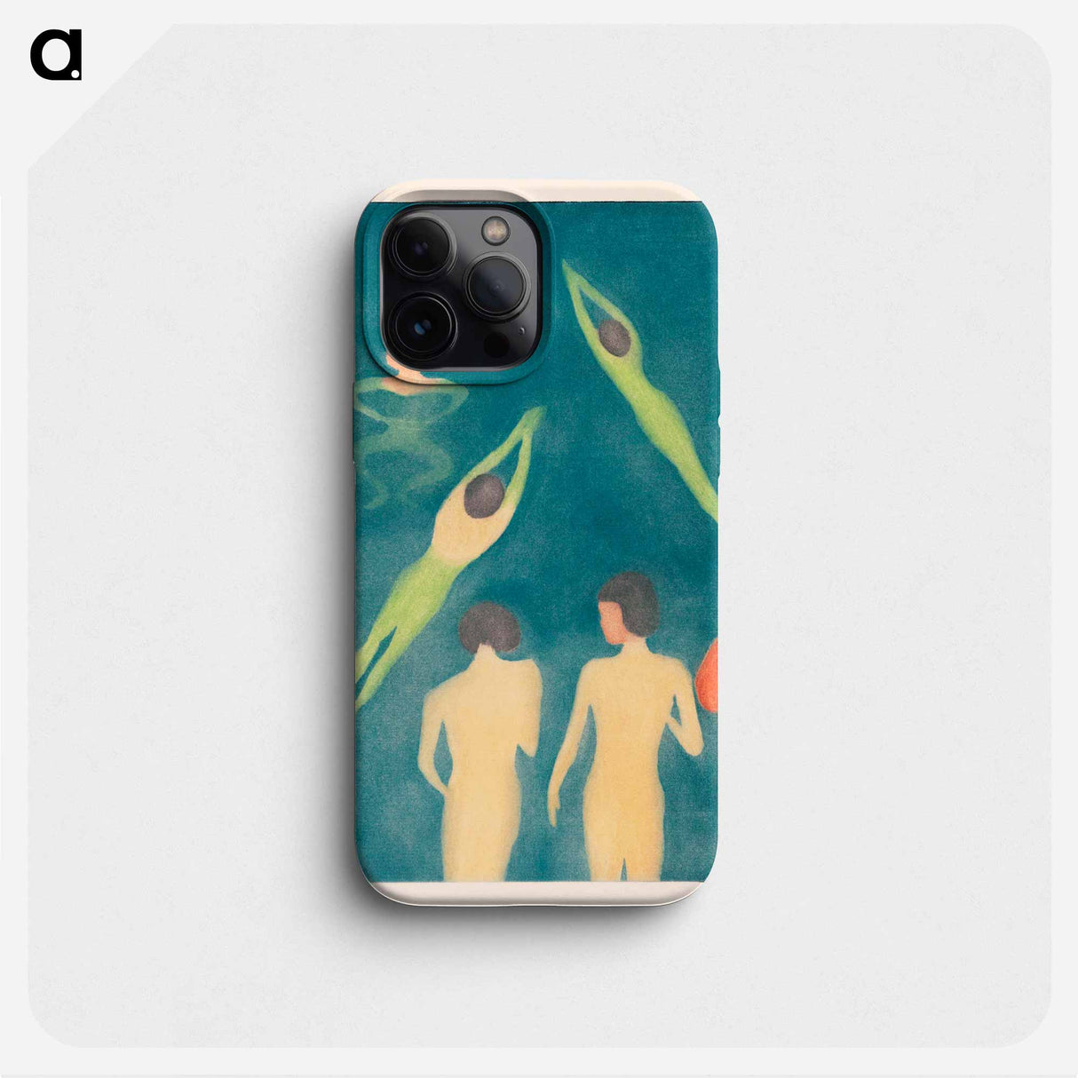 Boys Bathing - Edvard Munch Phone Case.