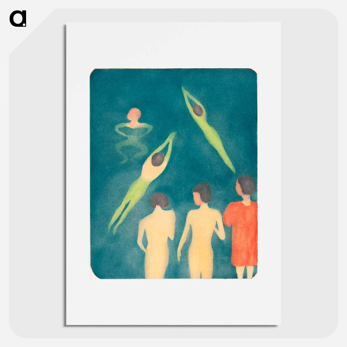 Boys Bathing - エドヴァルド ムンク Poster.