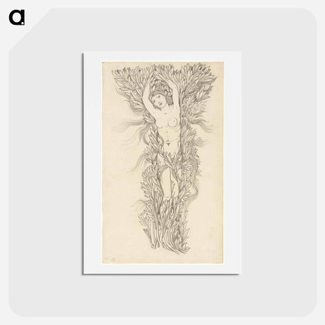 アートポストカード-Daphne - エドワード バーン ジョーンズ Postcard.