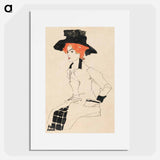 Portrait of a Woman - Egon Schiele Poster.