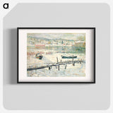 Harlem River in Winter - アーネスト ローソン Poster.
