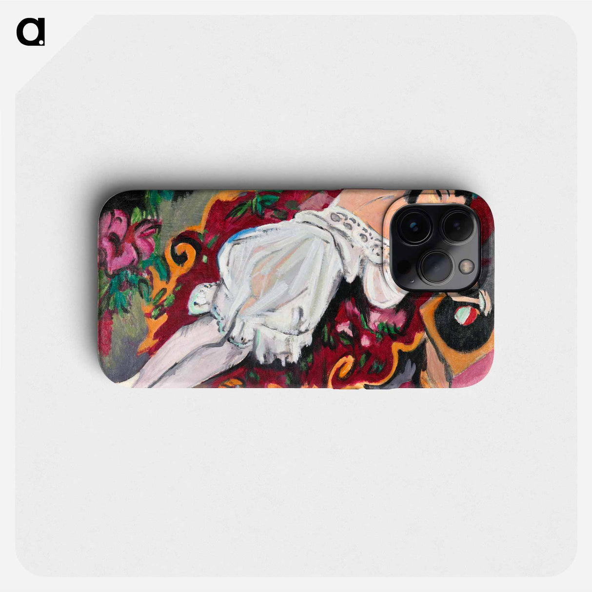 Girl in White Chemise - Ernst Ludwig Kirchner Phone Case.