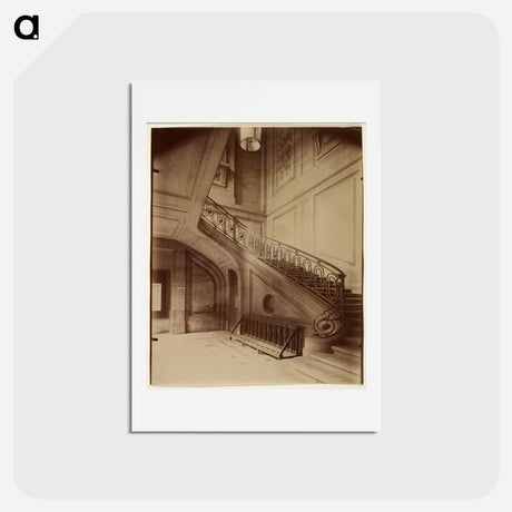 アートポストカード-Hôtel de Fleury, 28 Rue des Saints-Pères
 - ウジェーヌ アジェ Postcard.