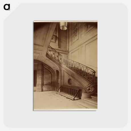 アートポストカード-Hôtel de Fleury, 28 Rue des Saints-Pères
 - ウジェーヌ アジェ Postcard.