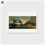 アートポストカード-Black Paintings - フランシスコ デ ゴヤ Postcard.
