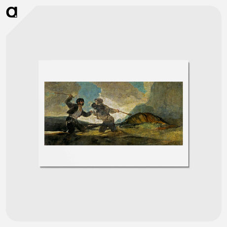 アートポストカード-Black Paintings - フランシスコ デ ゴヤ Postcard.