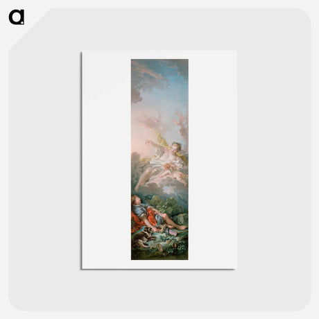 アートポストカード-Aurora and Cephalus - フランソワ ブーシェ Postcard.