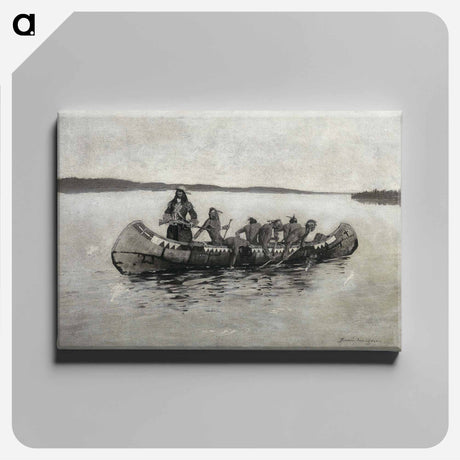 アートパネル-This Was a Fatal Embarkation
 - フレデリック レミントン Canvas.