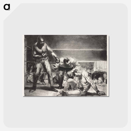 アートポストカード-The white hope - ジョージ ベローズ Postcard.