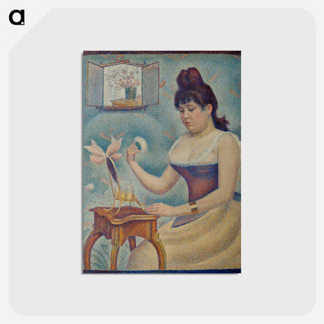 アートポストカード-The voluptuous women represented here is the twenty-year-old Madeleine Knobloch, Seurat's lover. She may have been pregnant with their child at this time. Although Madeleine later referred to this pai - ジョルジュ スーラ Postcard.
