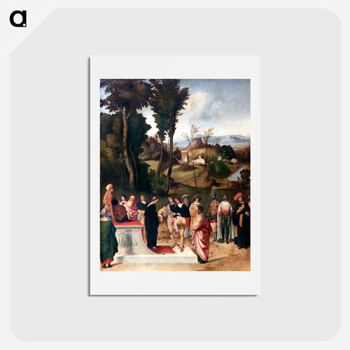 Moses Undergoing Trial by Fire
 - ジョルジョーネ Postcard.